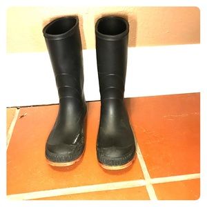 Girls Black Rain/Rubber Boot